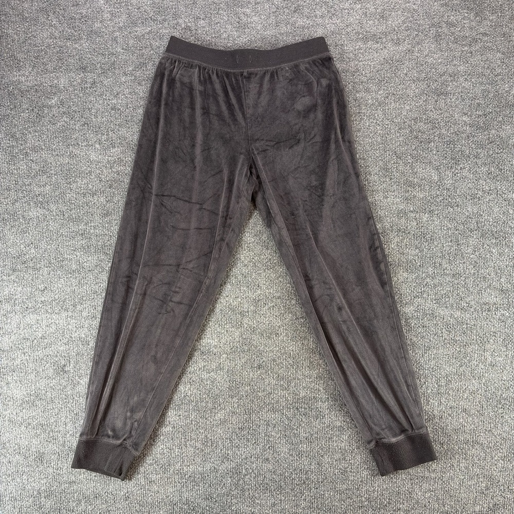 Honeydew Intimates Velvet Joggers Charcoal Gray Velour Sweatpants Womens Size S